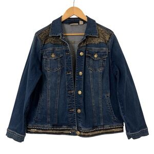 CLASSY CHICOS DENIM EMBELLISHED JACKET 3 P